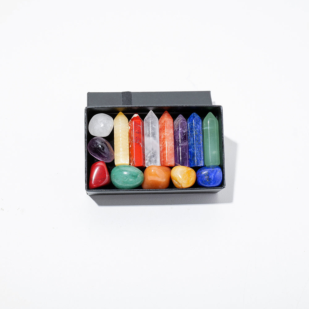 14pcs, Energy Seven Chakras Set, Wand Yoga Jewelry Collection Gadget, Room Decor, Home Decor