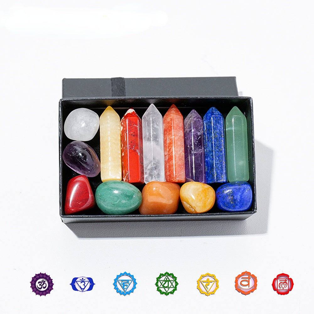 14pcs, Energy Seven Chakras Set, Wand Yoga Jewelry Collection Gadget, Room Decor, Home Decor