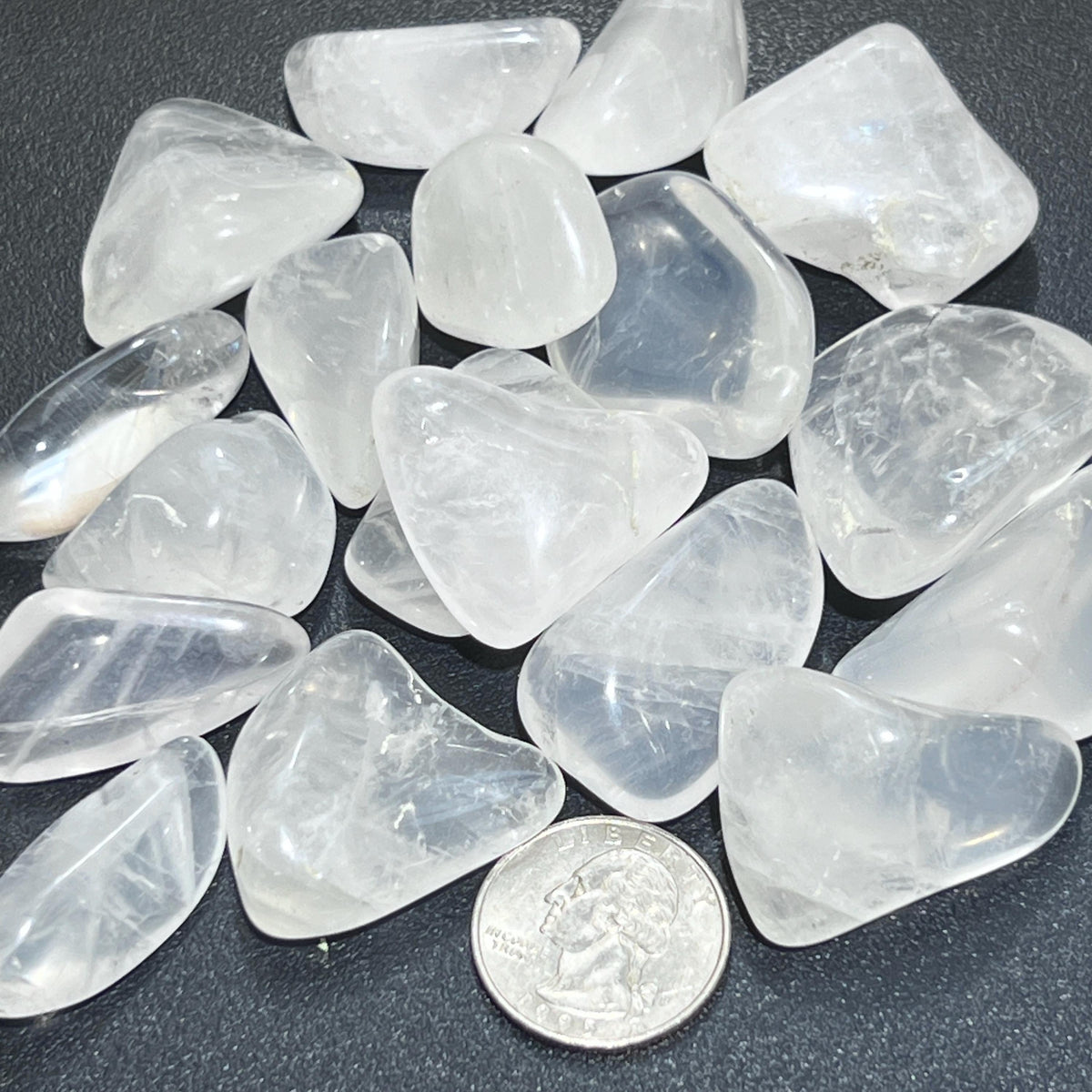Girasol Moon Quartz Crystal Tumbled (By The Piece Or Pound)