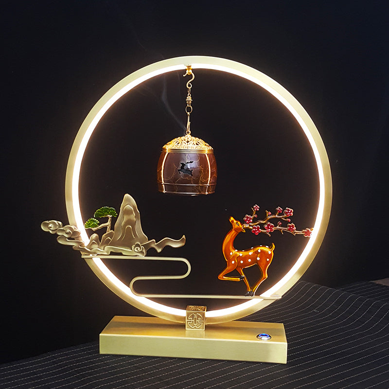 Copper Altar Fountain with Lights, Sound & Aromatherapy
