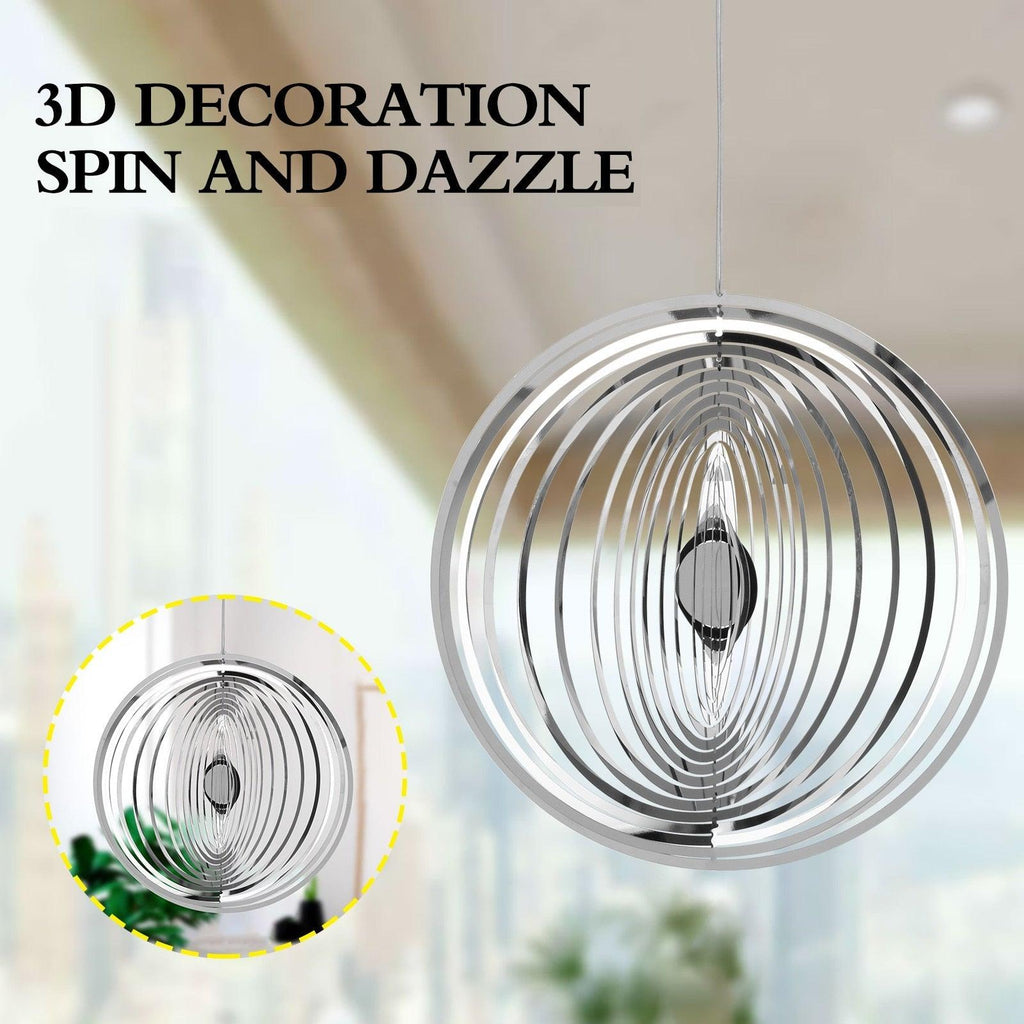 3D Drop-shaped Rotating Wind Spinner