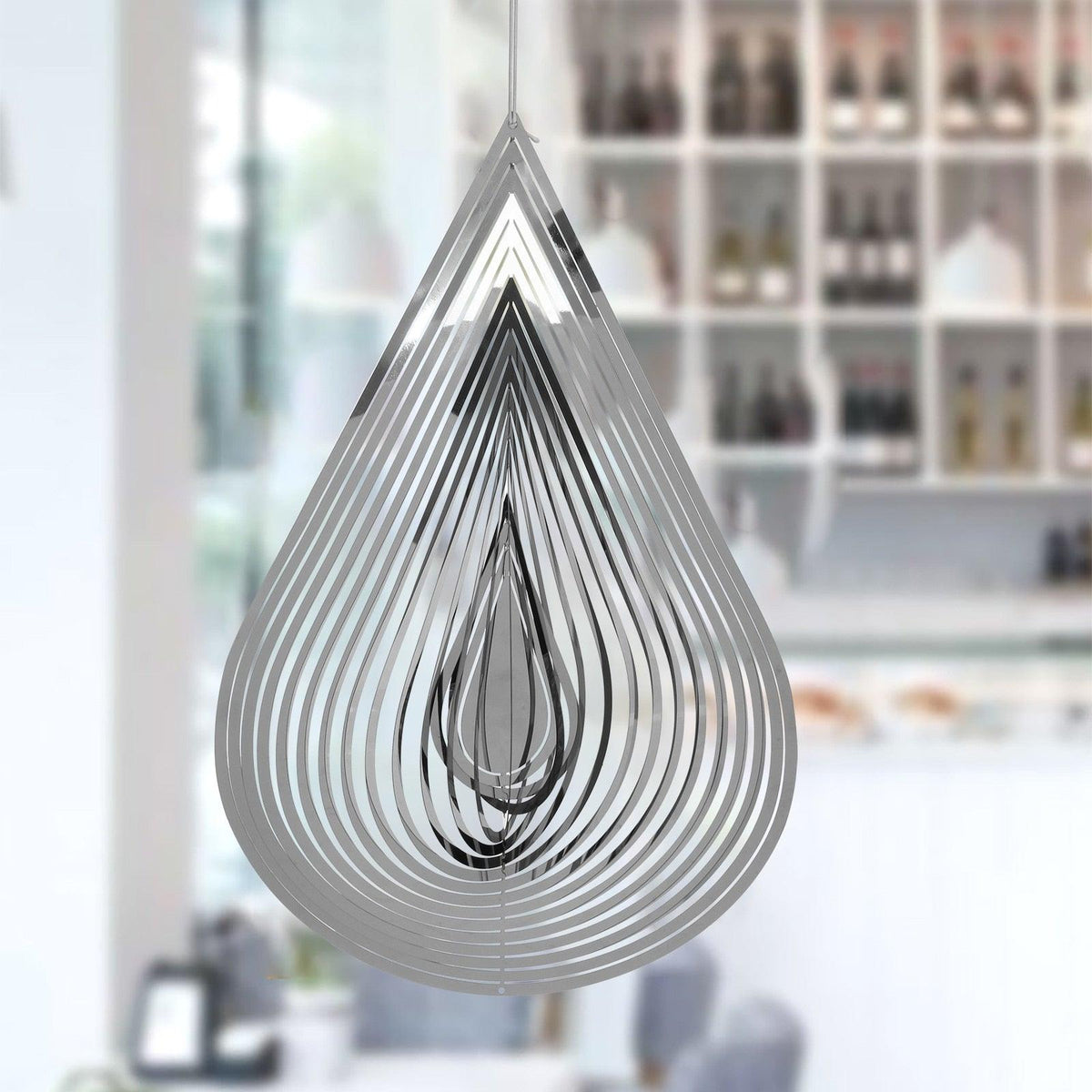 3D Drop-shaped Rotating Wind Spinner