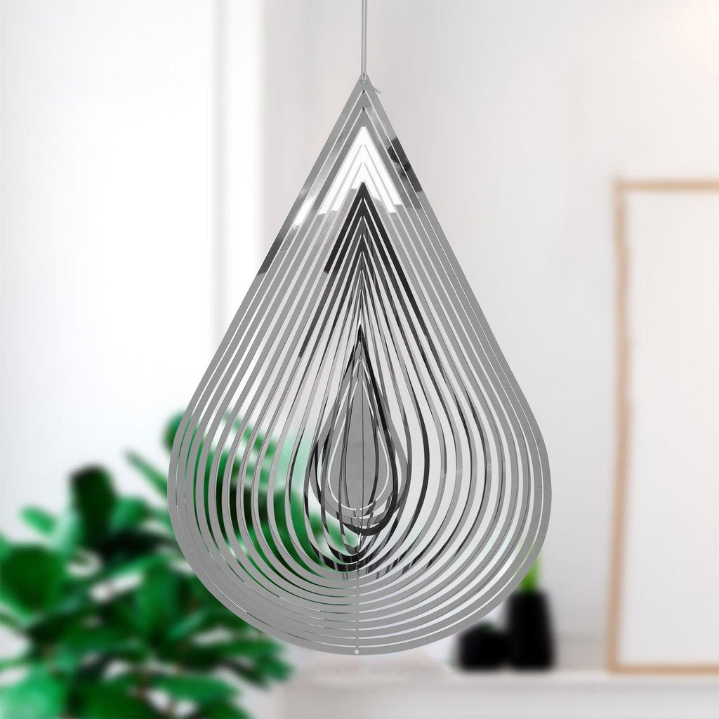 3D Drop-shaped Rotating Wind Spinner
