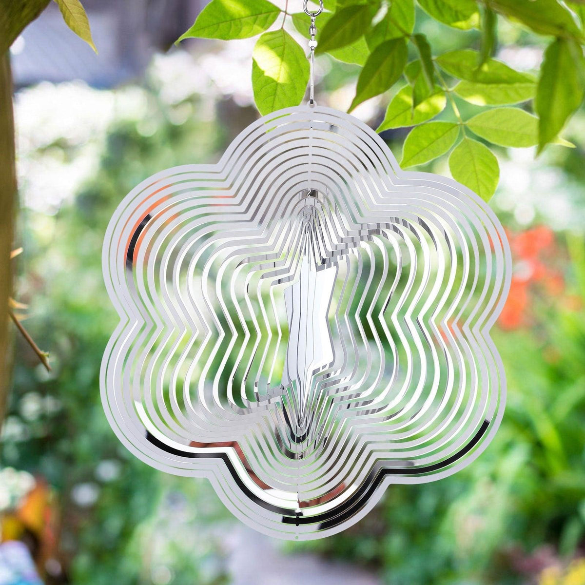 3D Drop-shaped Rotating Wind Spinner