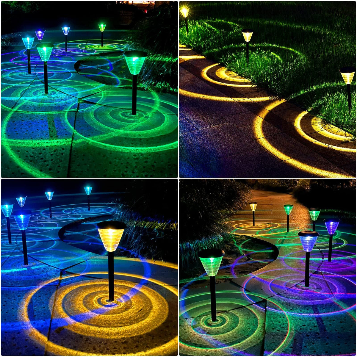 Solar Pathway Lights Led Home Outdoor Waterproof Plug-in Garden Atmosphere