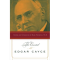 Book cover of 'The Essential Edgar Cayce' with a portrait of Edgar Cayce on a white background.