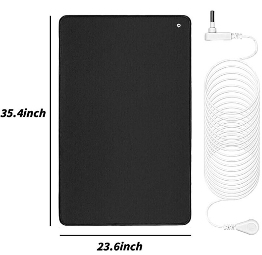 Black rectangular tablet skin or case shown on a white background with dimension labels indicating 35.4 inches tall by 23.