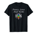 Black t-shirt with white text and mathematical equations on a white background