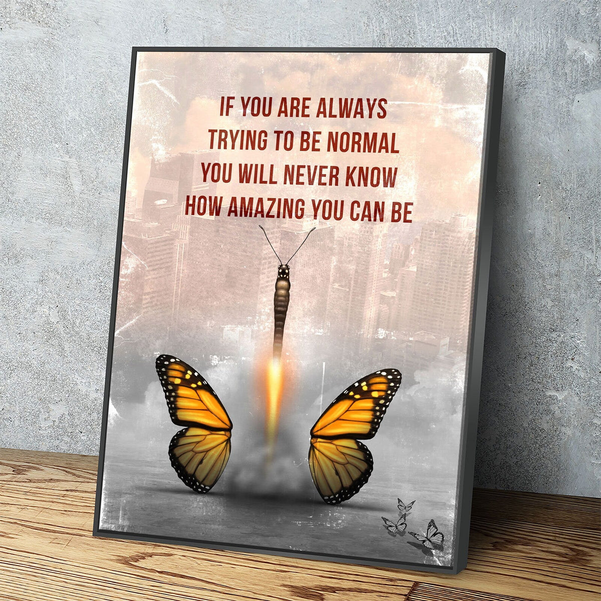 How Amazing You Can Be Canvas Wall Art, Butterfly Wall Art, Office Decor, Hustle, Inspiration