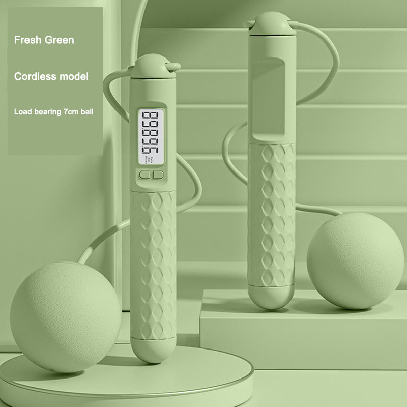 Green cordless model with digital display on a light green background