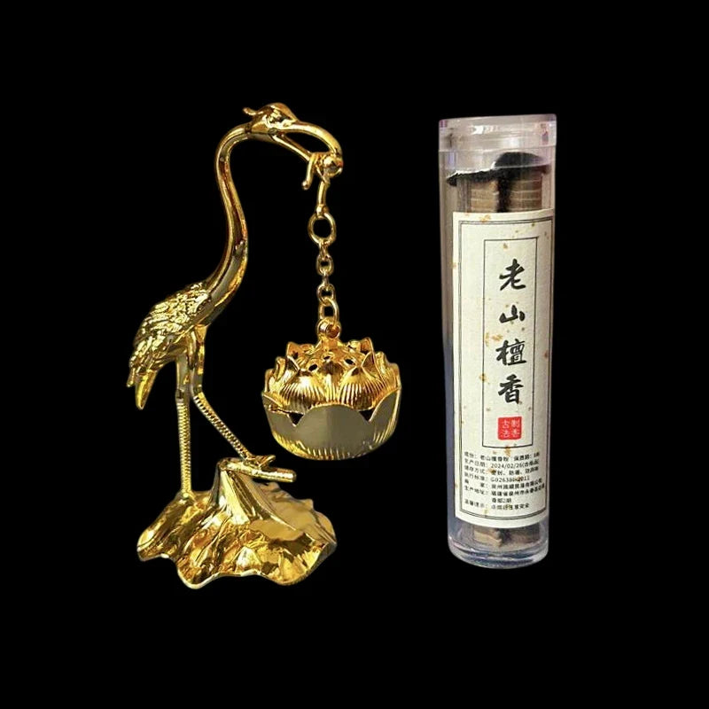Handcrafted Crane Incense Burner — Meditation & Ritual Decor