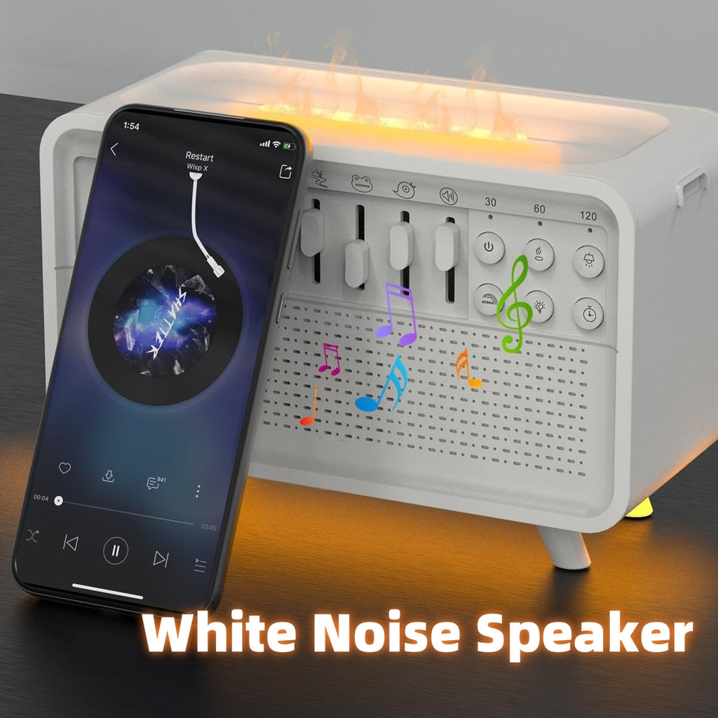 3 In 1 Bluetooth Speaker White Noise Sleep Night Light Humidifier