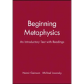 Book cover for 'Beginning Metaphysics: An Introductory Text with Readings' by Heimir Geirsson and Michael Losonsky, featuring a solid dark red background with white text.