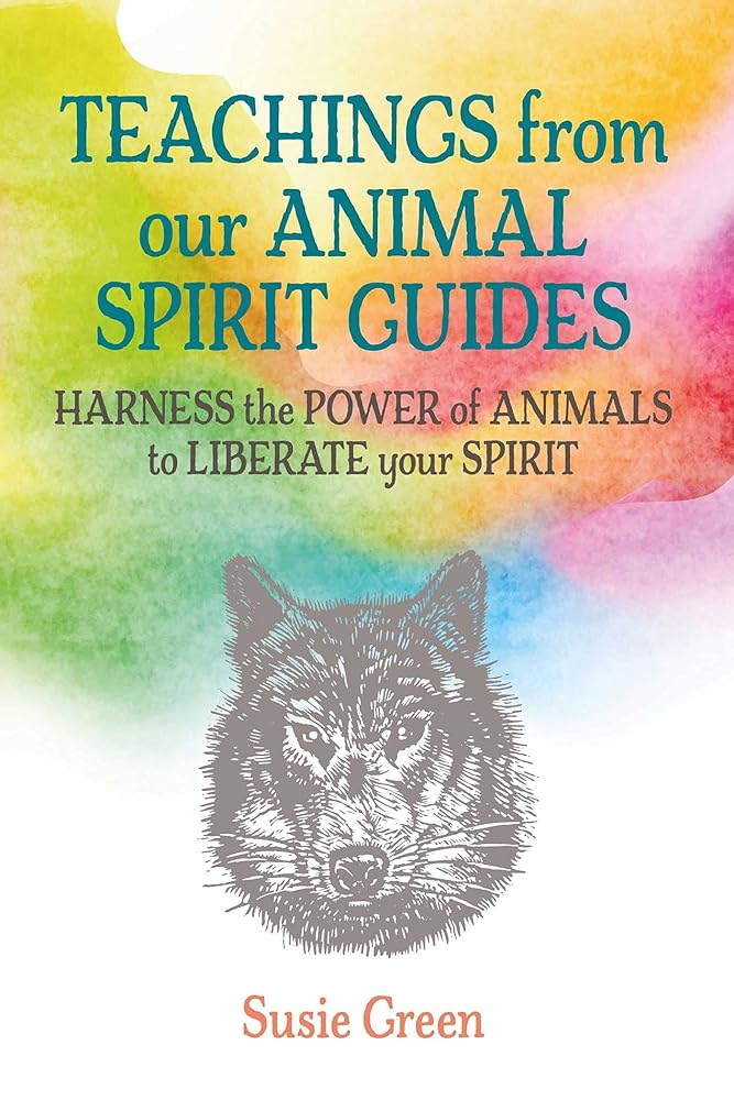 Multi-color book cover with the face of a wolf.