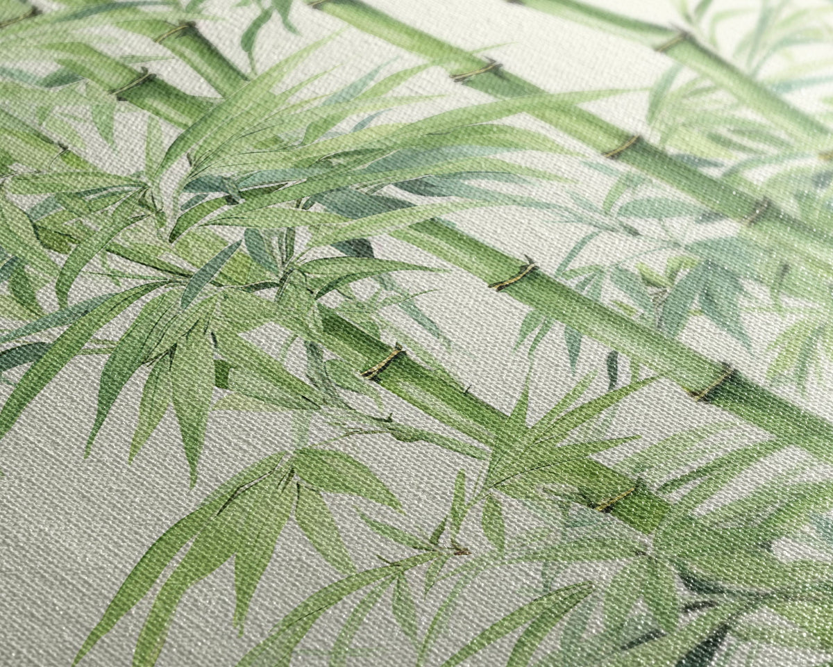 Close-up of green leaf pattern on a light background