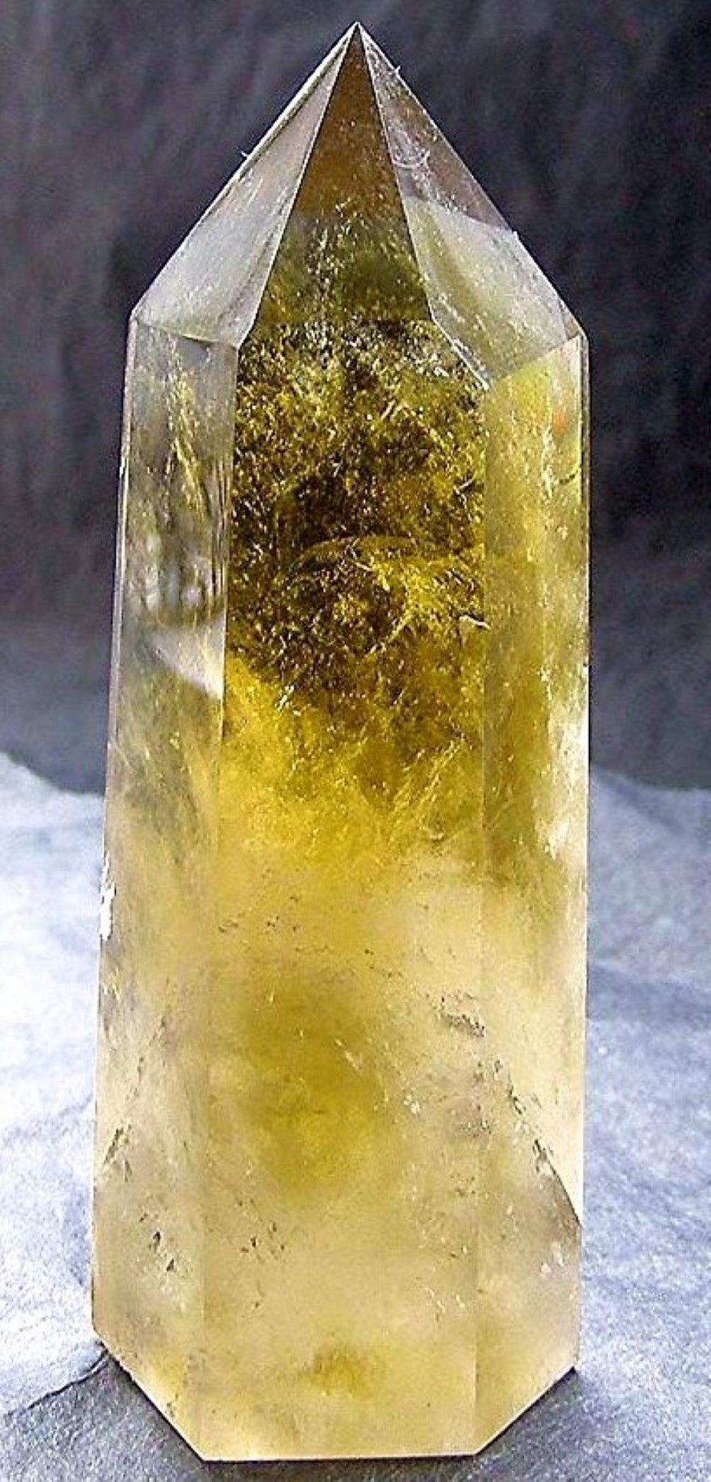 A Citrine Crystal Obelisk Gem