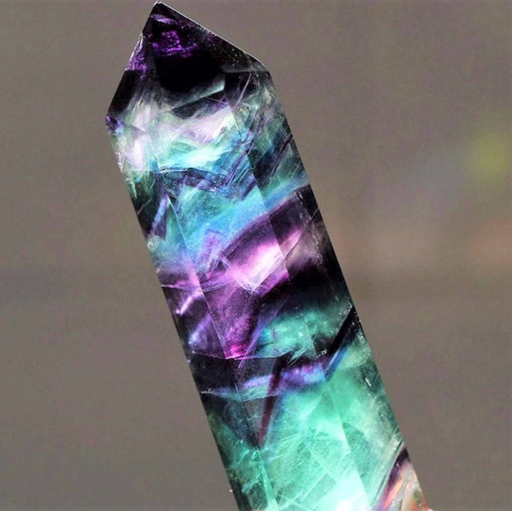 Photo of a Fluorite Crystal Obelisk.