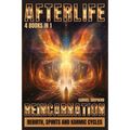 Book cover of 'Afterlife: Reincarnation' with a fiery design and text.
