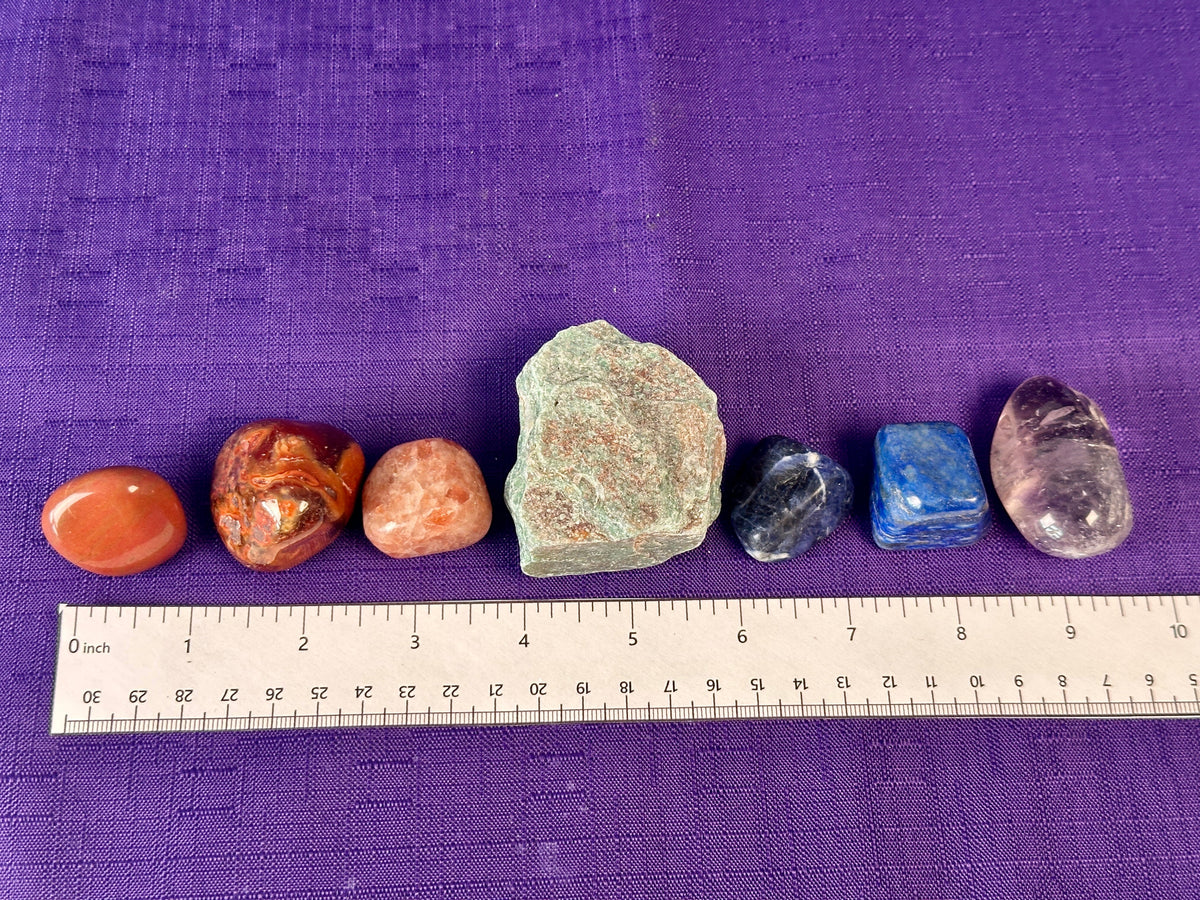 All 7 Chakras Crystal Grid Set - For Beginners or Experts - Crystal, Energy Healing