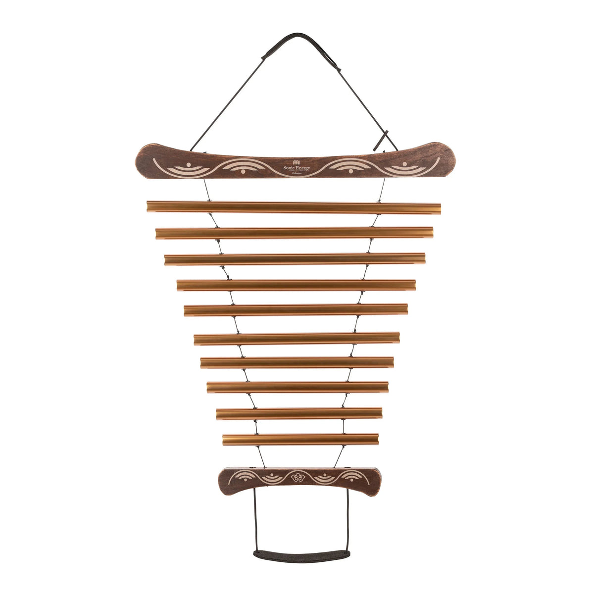 35" Meditation Flow Chime, 440 Hz, 10 Notes, D Major, Bronze
