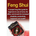 Feng Shui book cover with a compass and text on a red background