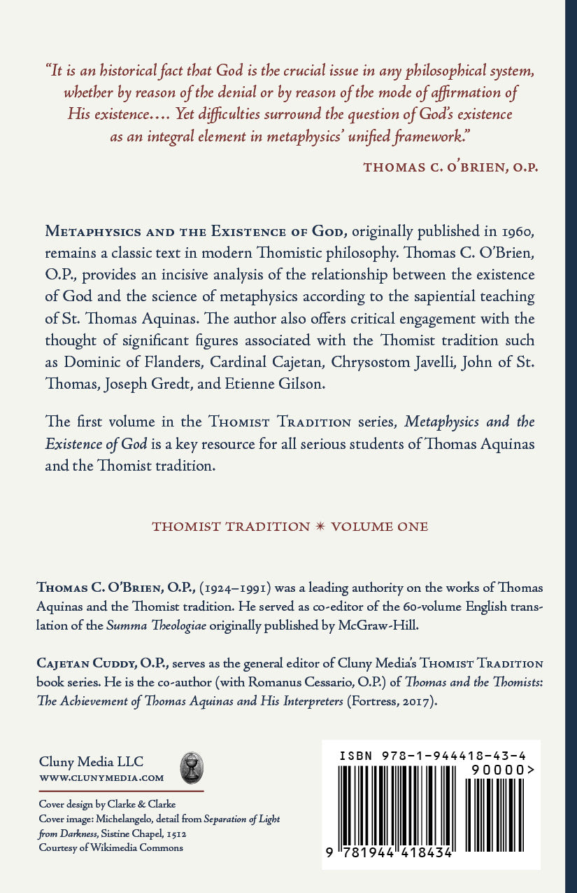 Back cover of a book with text and a logo on a blue background