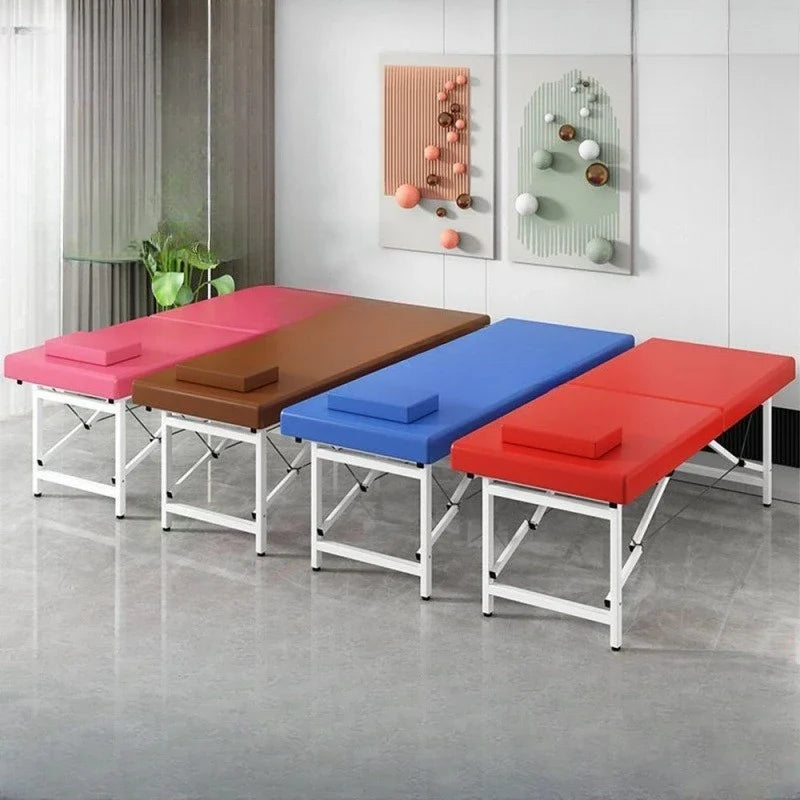 Portable Folding Massage Table Lightweight Adjustable Height Spa Salon Home Therapy