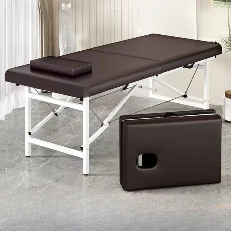 Portable Folding Massage Table Lightweight Adjustable Height Spa Salon Home Therapy