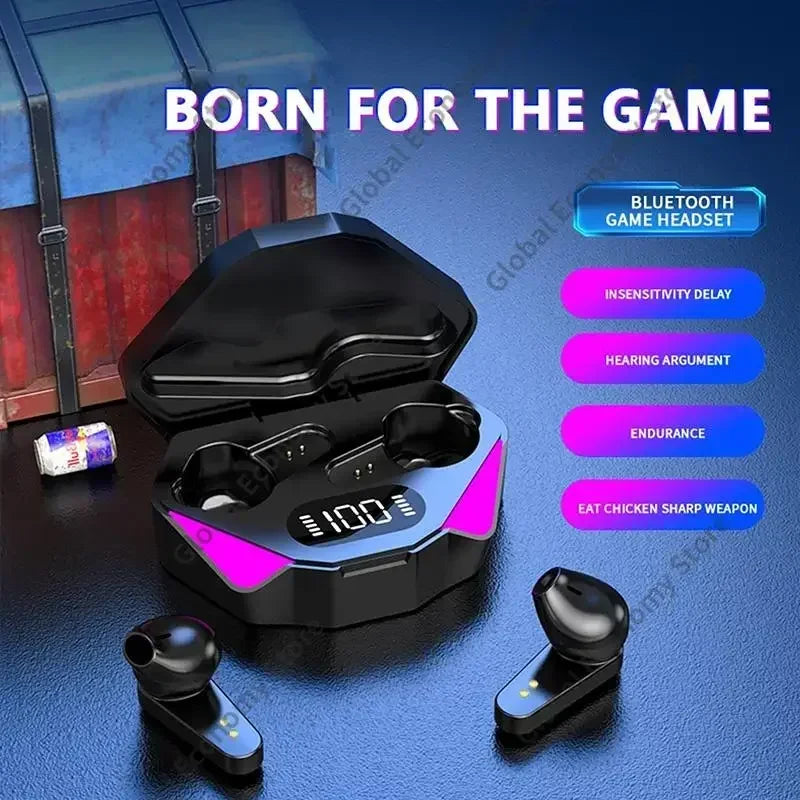 X15 TWS Gaming Earbuds Wireless Bluetooth Earphones With Mic Bass Audio Sound Positioning