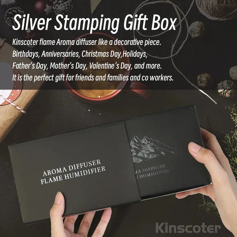 Silver Stamping Gift Box with Kinscoter Aroma diffuser packaging