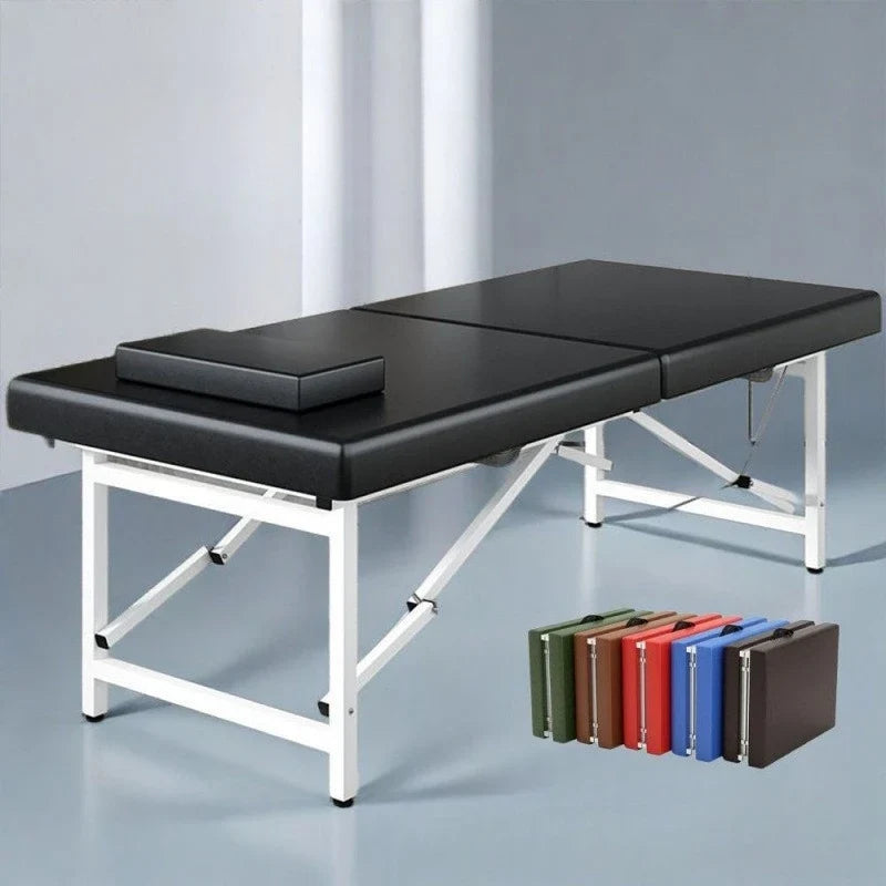Portable Folding Massage Table Lightweight Adjustable Height Spa Salon Home Therapy