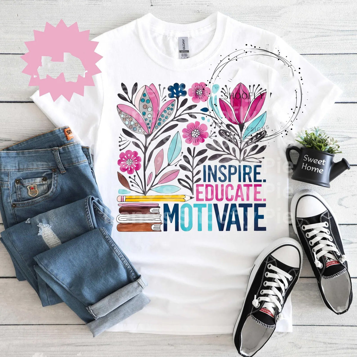 Inspire Educate Motivate Graphic Tee