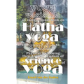 Front cover of the book 'Yoga Vastisha' by Ernest van der Linden, featuring a scenic background illustration of a waterfall and a seated figure, with large white title text.