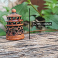 Wooden Pagoda Incense Burner — Handcrafted Zen Decor