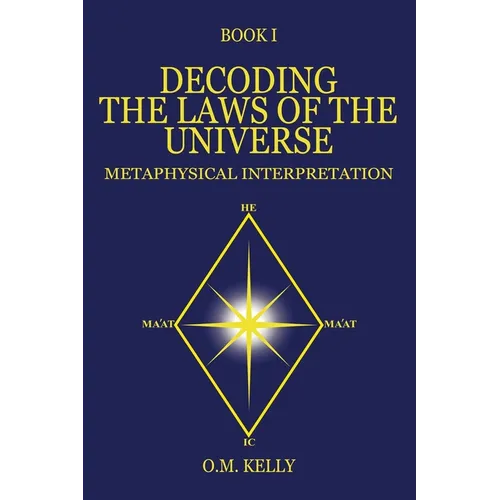 Book cover of 'Decoding the Laws of the Universe' with a star design and blue background