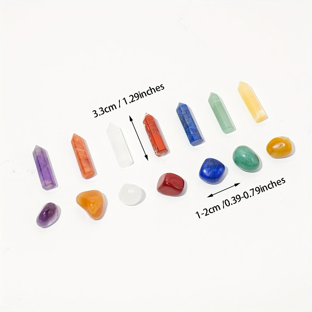 14pcs, Energy Seven Chakras Set, Wand Yoga Jewelry Collection Gadget, Room Decor, Home Decor