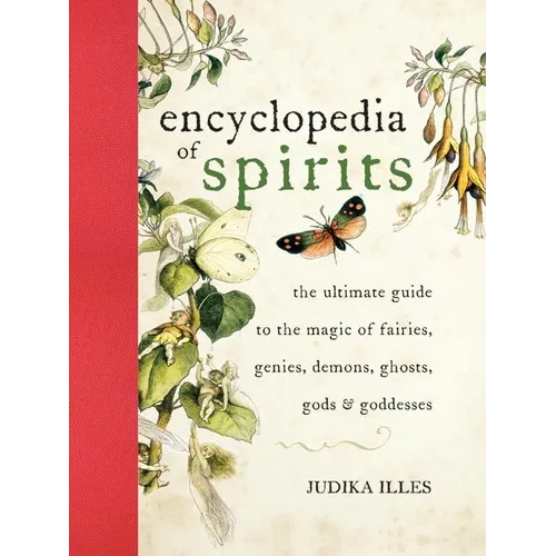 Book cover of 'Encyclopedia of Spirits' with illustrations and text.