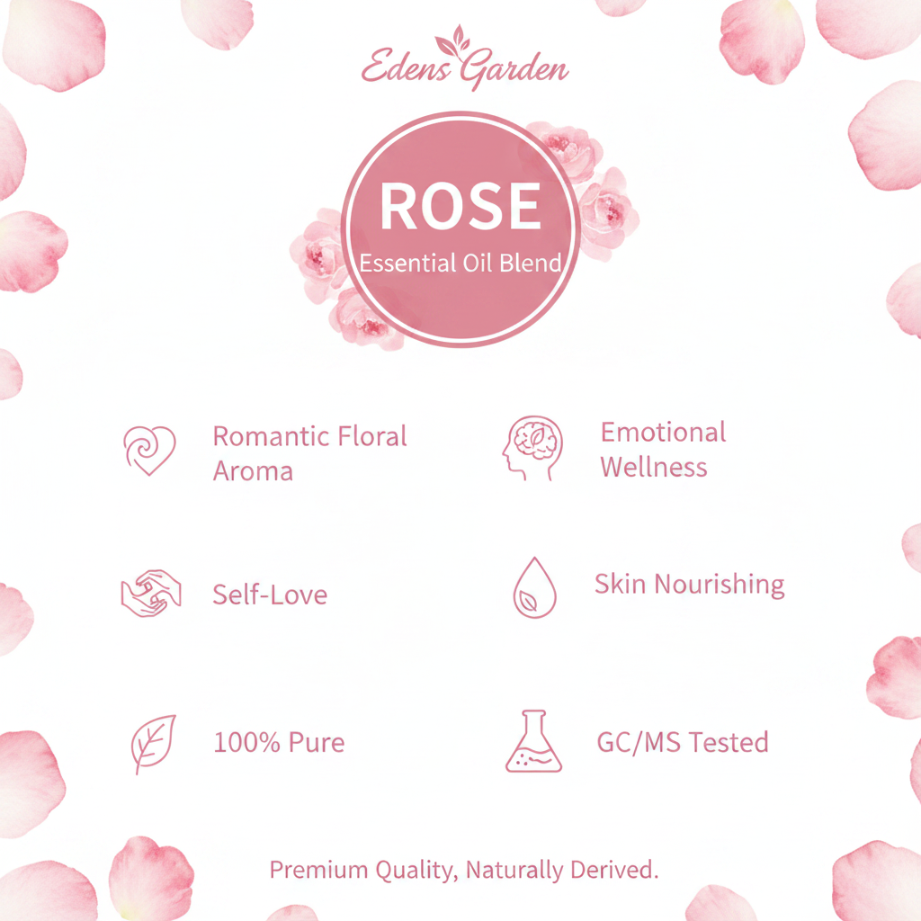 Edens Garden Rose Essential Oil Blend 100% Pure 10 mL