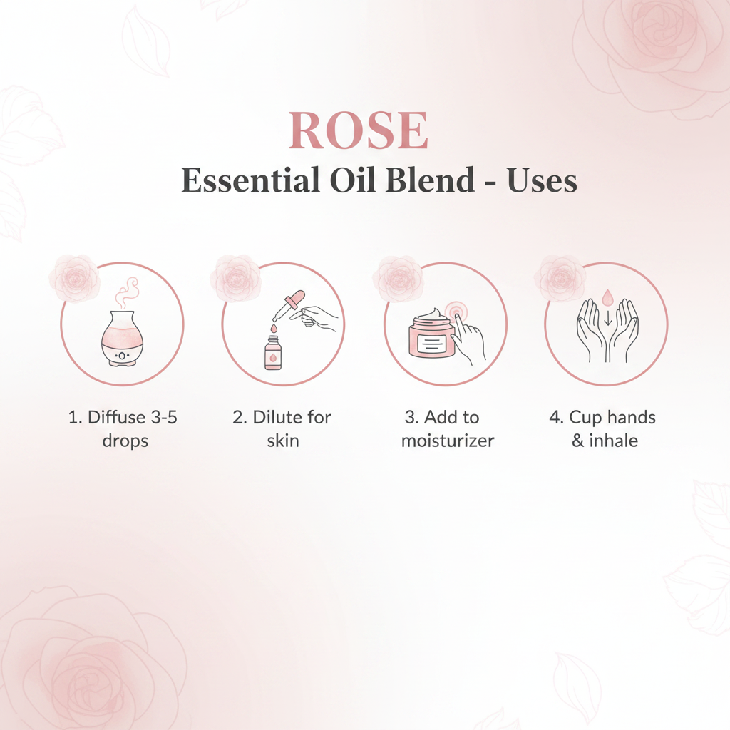 Edens Garden Rose Essential Oil Blend 100% Pure 10 mL