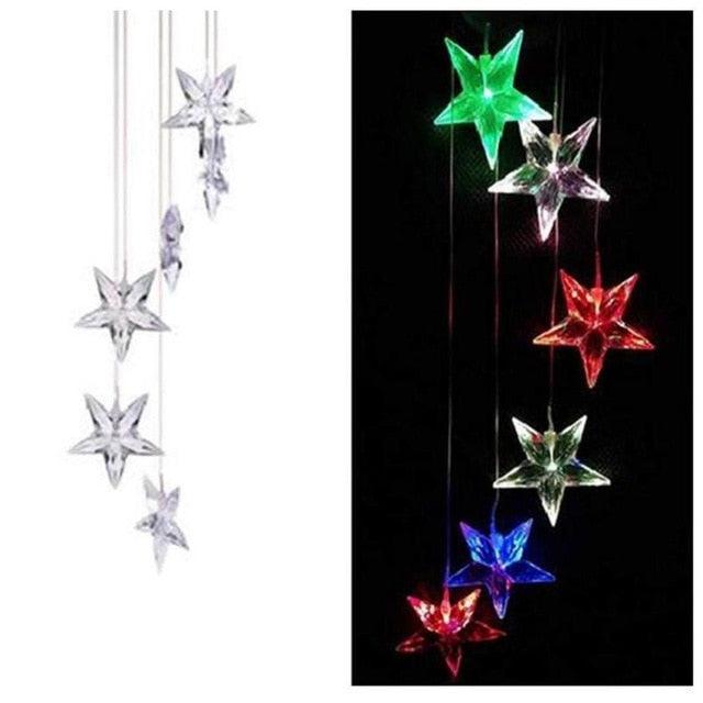 Solar Butterfly LED Wind Chime Lamp