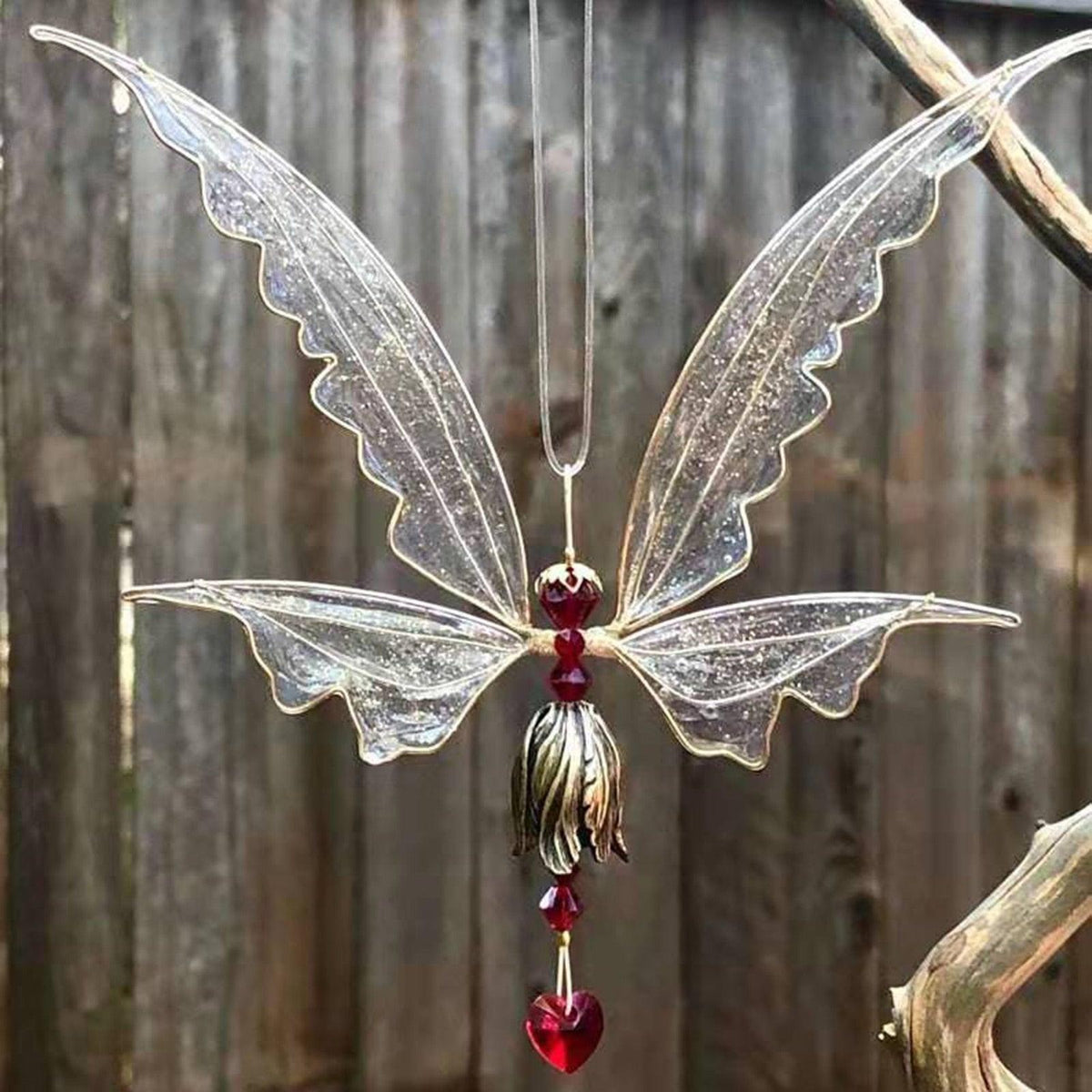 Memorial Butterfly Wind Chimes Angel