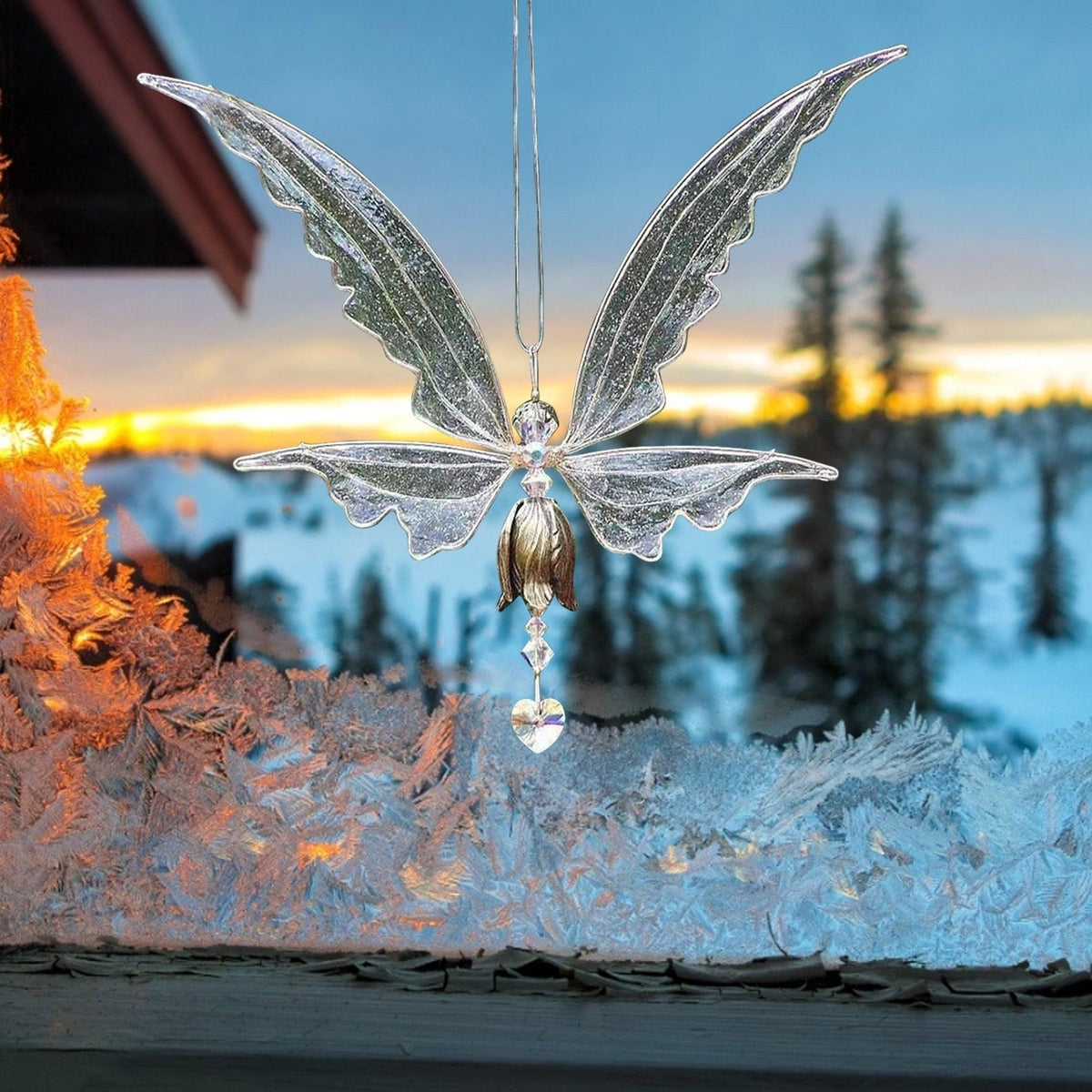 Memorial Butterfly Wind Chimes Angel