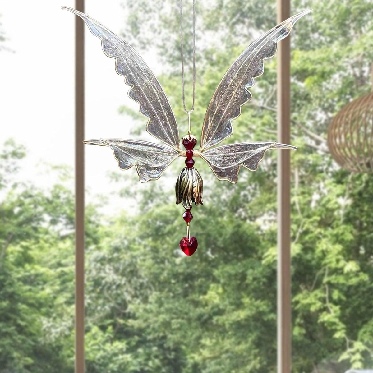Memorial Butterfly Wind Chimes Angel