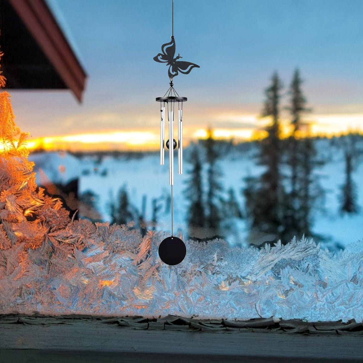 Memorial Butterfly Wind Chimes Angel