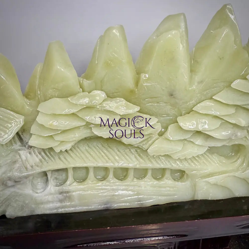Decorative item with 'Magick Souls' branding on a white background