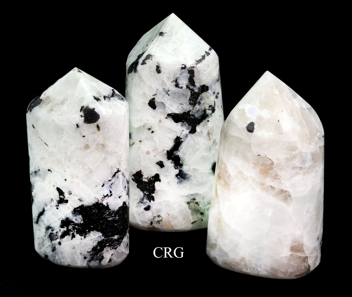 Rainbow Moonstone Full Polished Points (1 Kilogram) Size 1.5 to 3 Inches
