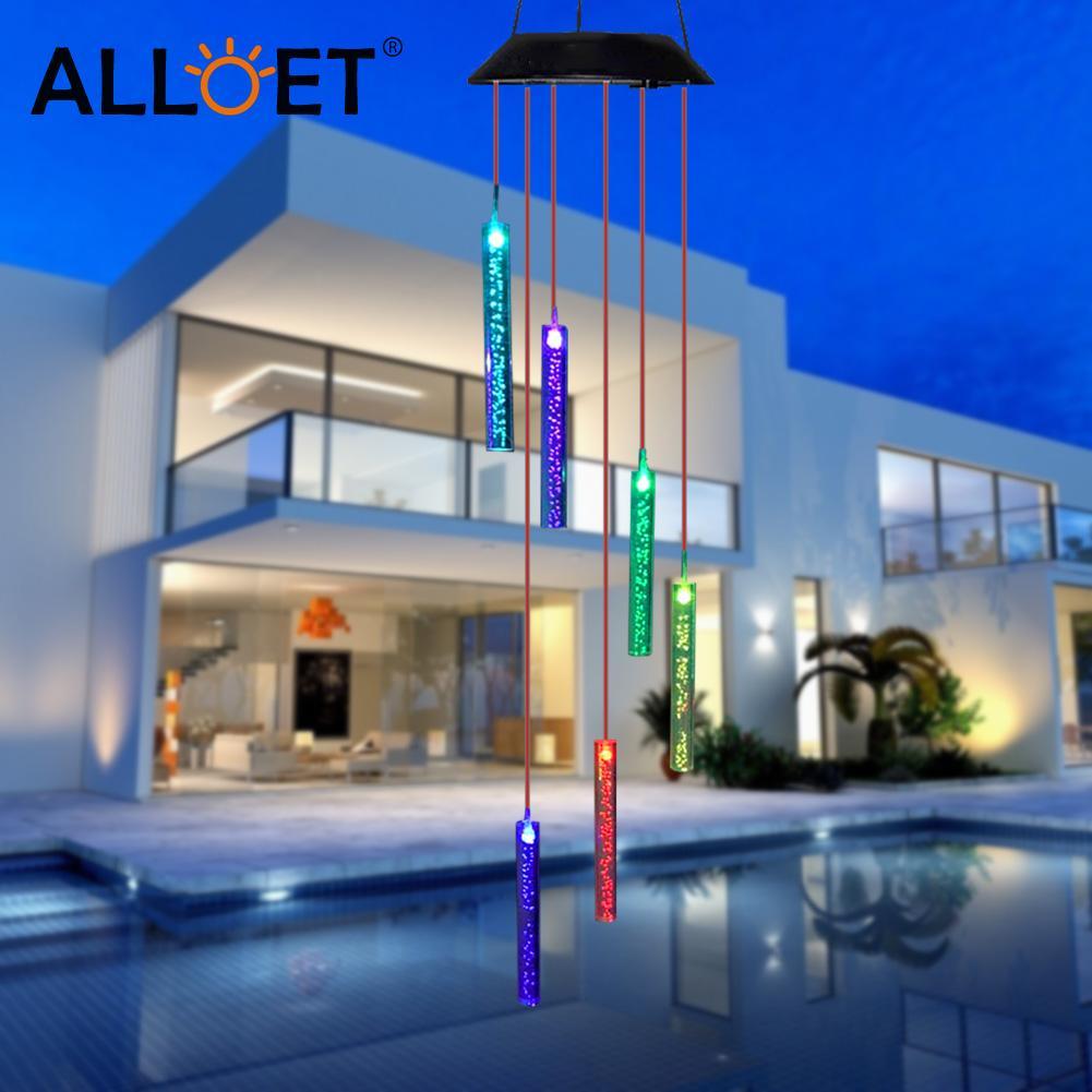 Solar Bubble Column Wind Chime Lamp